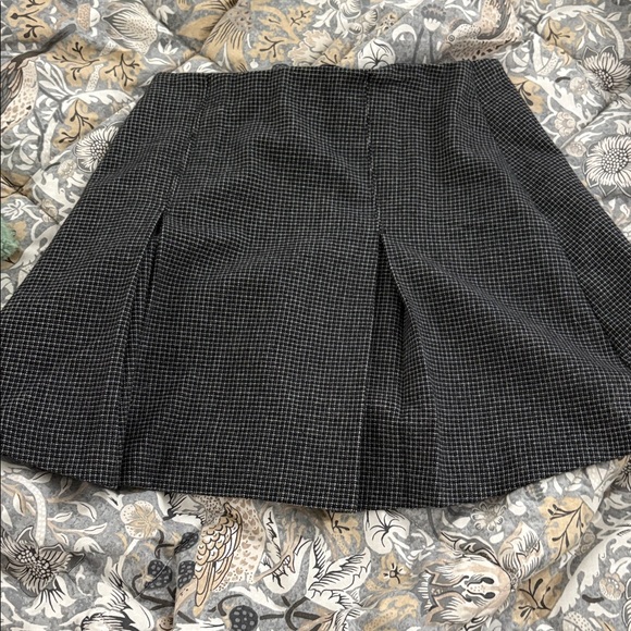 Abercrombie & Fitch Black Checkered Skater Skirt - Picture 3 of 3